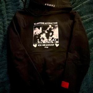 Black CHNGE “you are enough” hoodie